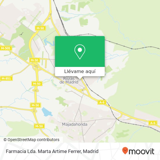 Mapa Farmacia Lda. Marta Artime Ferrer