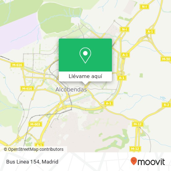 Mapa Bus Linea 154