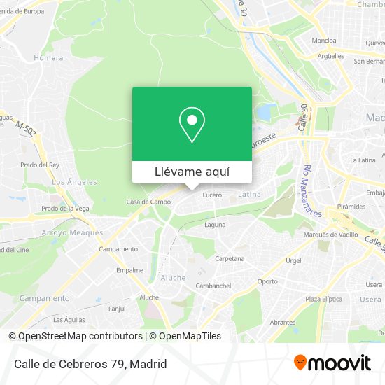 Mapa Calle de Cebreros 79