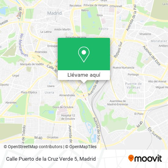Mapa Calle Puerto de la Cruz Verde 5