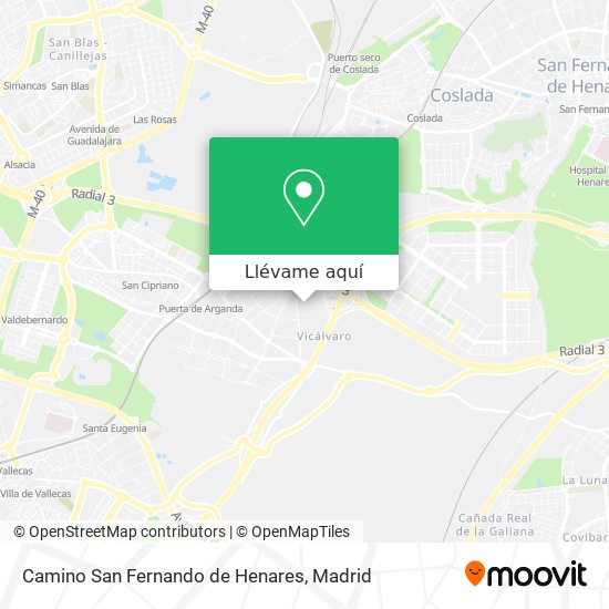 ¿Cómo llegar a Camino San Fernando de Henares en Madrid en Autobús, Metro o Tren?