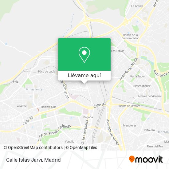 Mapa Calle Islas Jarvi