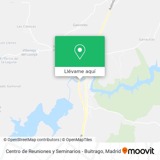 Mapa Centro de Reuniones y Seminarios - Buitrago
