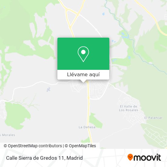 Mapa Calle Sierra de Gredos 11