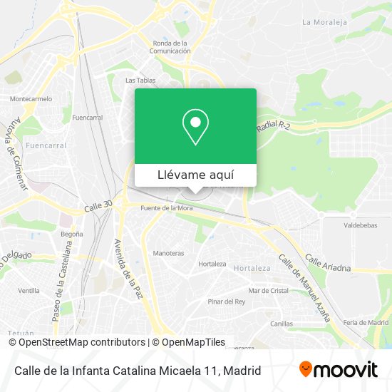 Mapa Calle de la Infanta Catalina Micaela 11