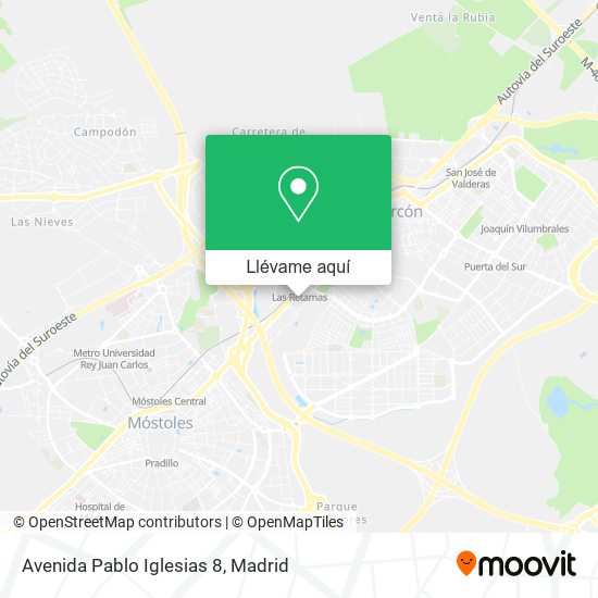 Mapa Avenida Pablo Iglesias 8