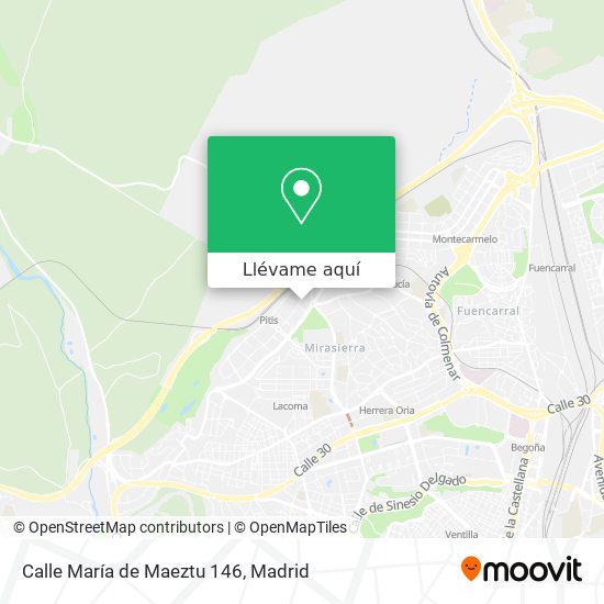 Mapa Calle María de Maeztu 146