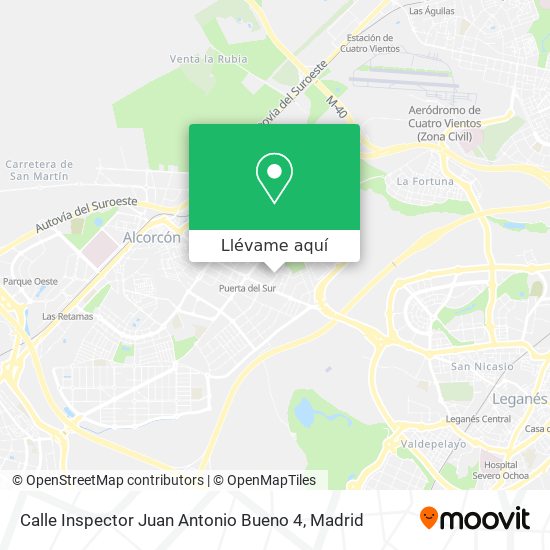 Mapa Calle Inspector Juan Antonio Bueno 4