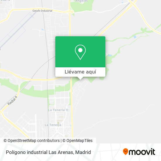 Mapa Polígono industrial Las Arenas