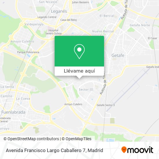 Mapa Avenida Francisco Largo Caballero 7