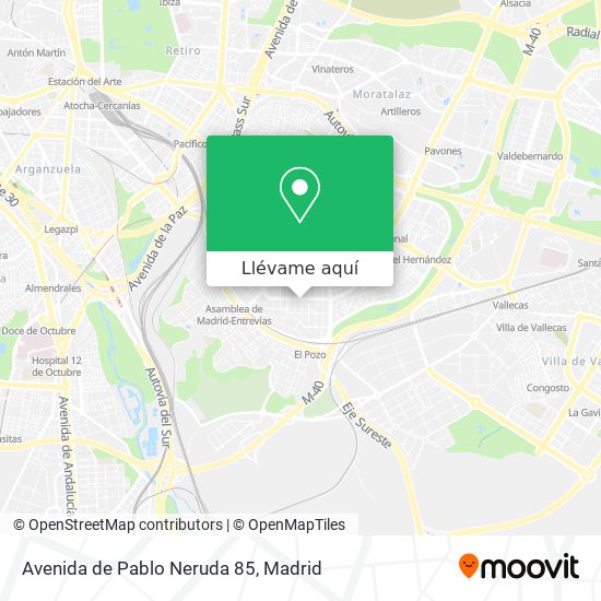 Mapa Avenida de Pablo Neruda 85