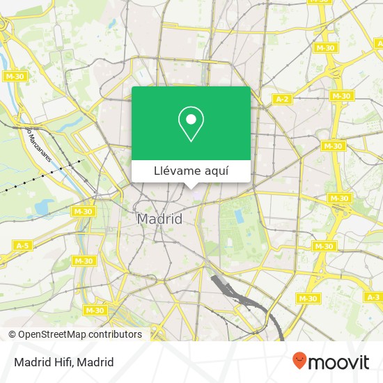 Mapa Madrid Hifi