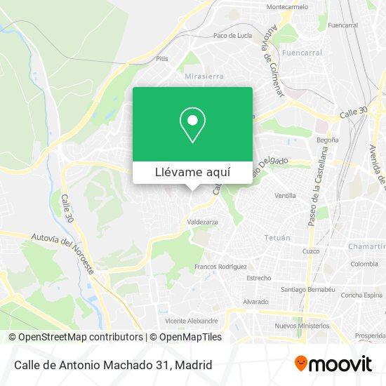 Mapa Calle de Antonio Machado 31
