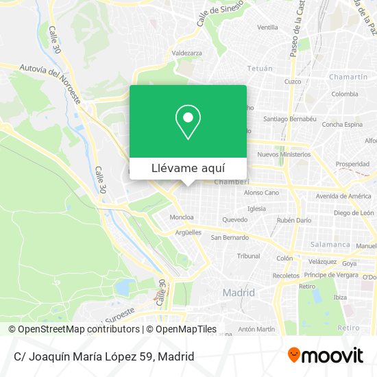 Mapa C/ Joaquín María López 59