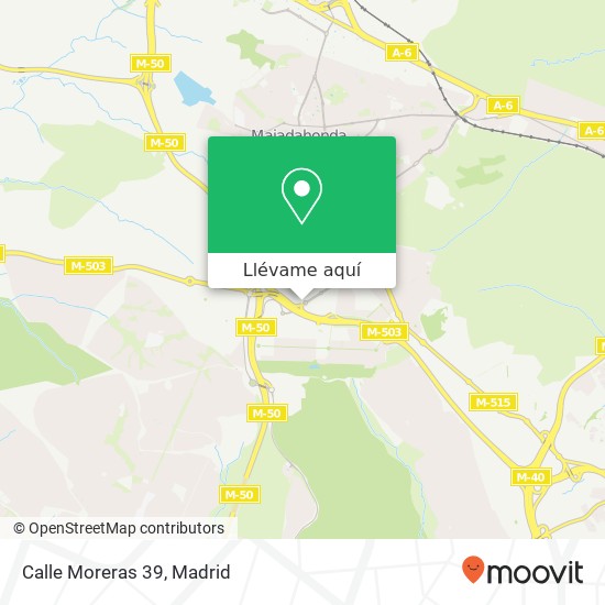 Mapa Calle Moreras 39