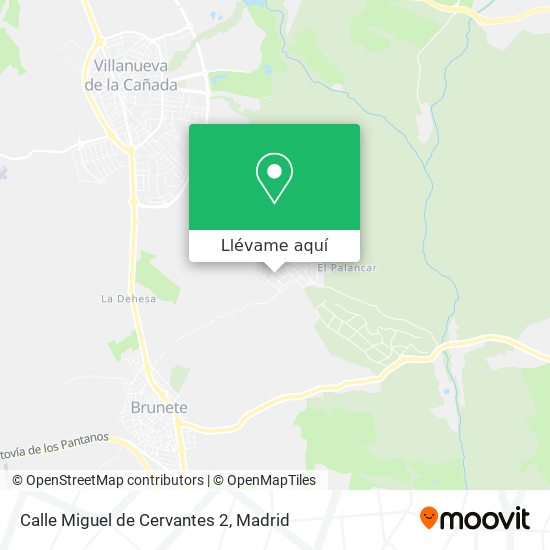 Mapa Calle Miguel de Cervantes 2