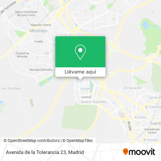 Mapa Avenida de la Tolerancia 23