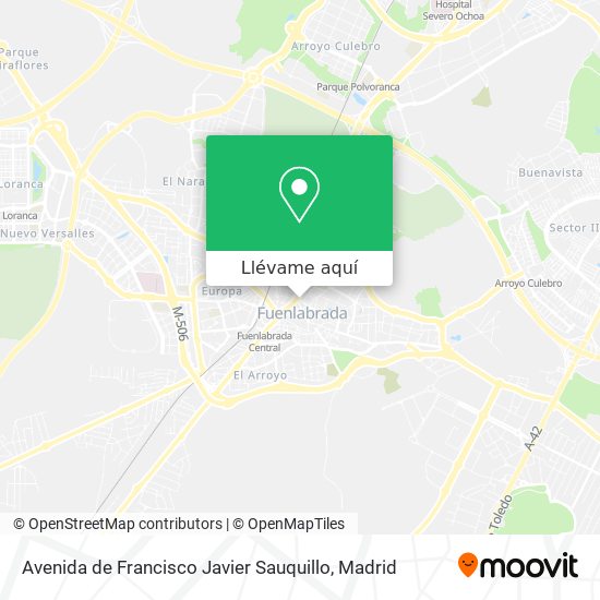 Mapa Avenida de Francisco Javier Sauquillo