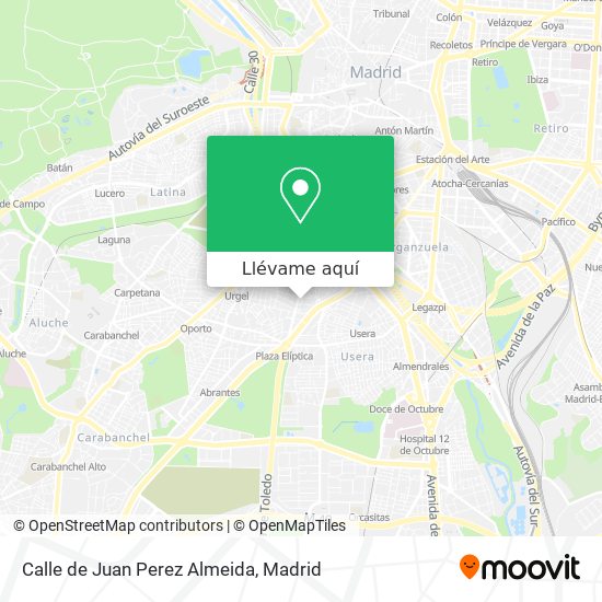 Mapa Calle de Juan Perez Almeida
