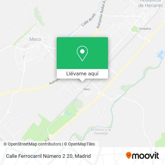 Mapa Calle Ferrocarril Número 2 20