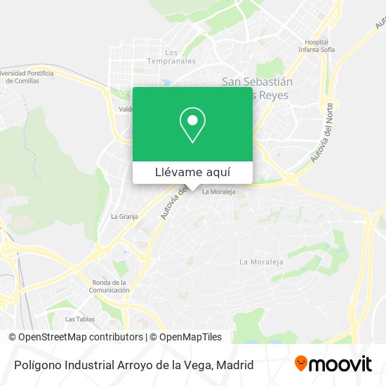 Mapa Polígono Industrial Arroyo de la Vega