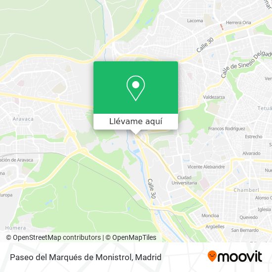 Mapa Paseo del Marqués de Monistrol