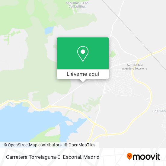 Mapa Carretera Torrelaguna-El Escorial