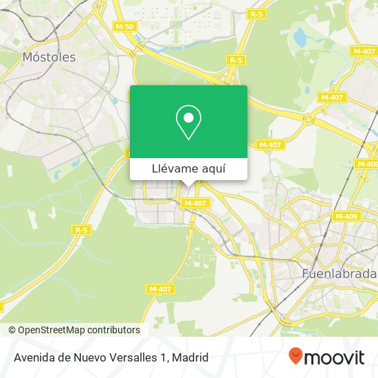 Mapa Avenida de Nuevo Versalles 1