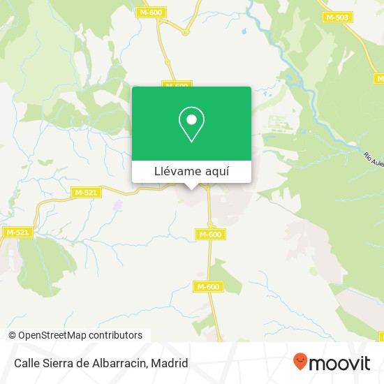 Mapa Calle Sierra de Albarracin