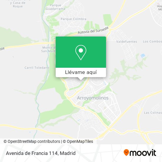 Mapa Avenida de Francia 114