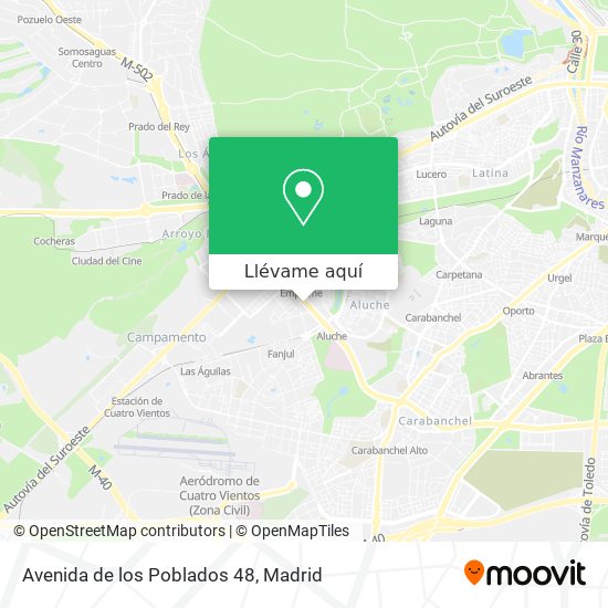 Mapa Avenida de los Poblados 48