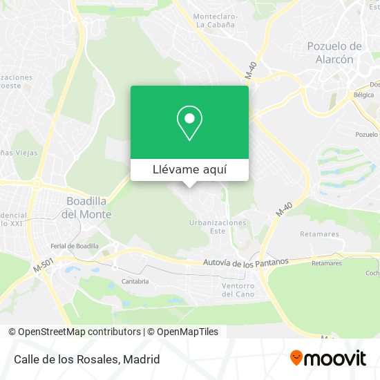 Mapa Calle de los Rosales