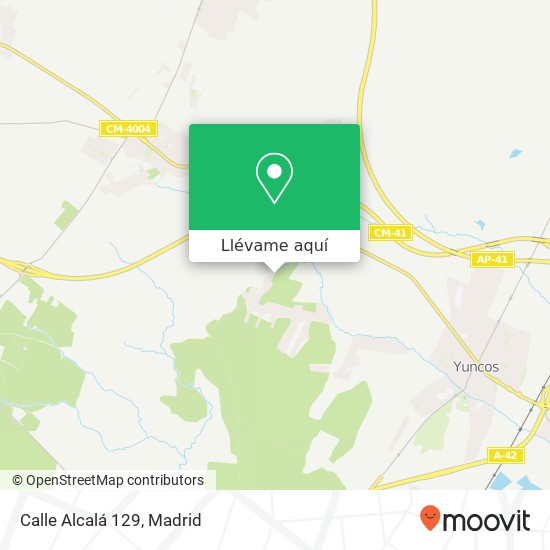 Mapa Calle Alcalá 129