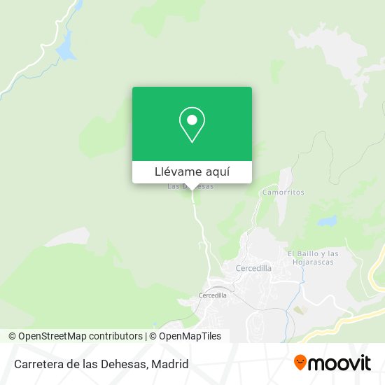 Mapa Carretera de las Dehesas