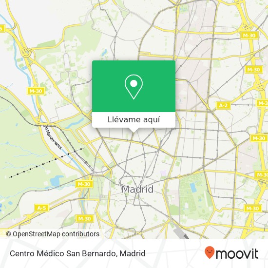 Mapa Centro Médico San Bernardo