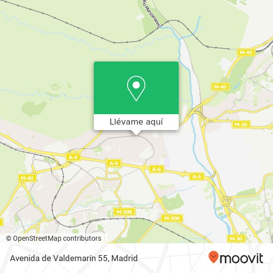 Mapa Avenida de Valdemarín 55