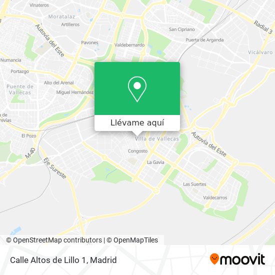 Mapa Calle Altos de Lillo 1