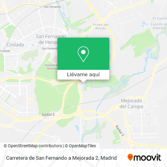 Mapa Carretera de San Fernando a Mejorada 2