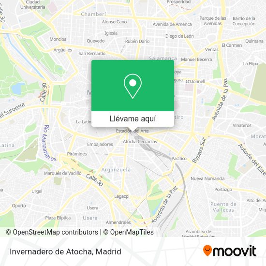 Mapa Invernadero de Atocha