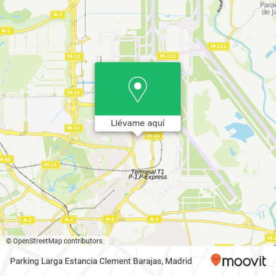 Mapa Parking Larga Estancia Clement Barajas