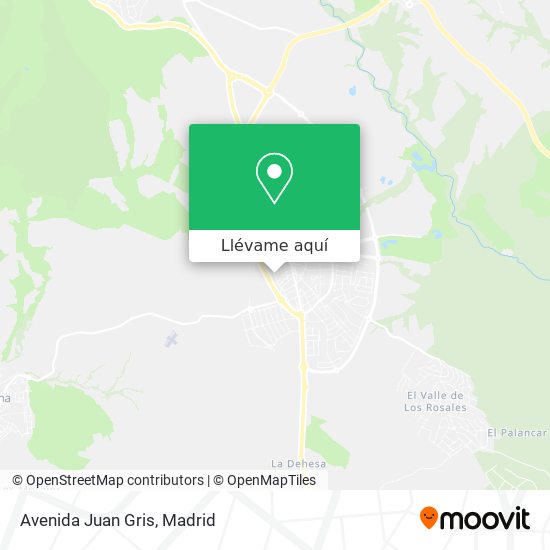 Mapa Avenida Juan Gris