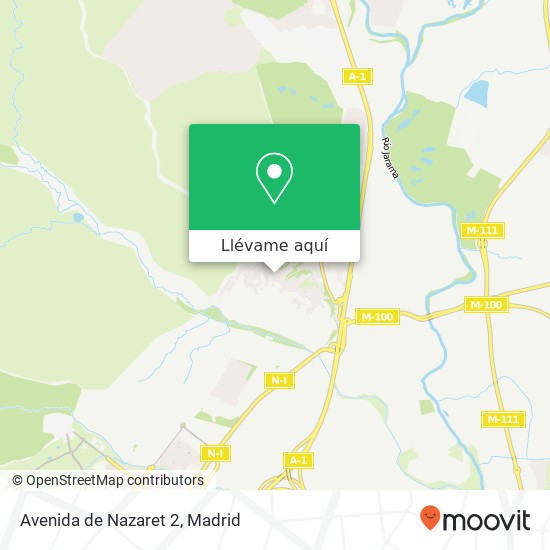 Mapa Avenida de Nazaret 2