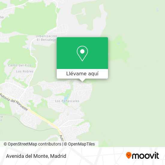 Mapa Avenida del Monte