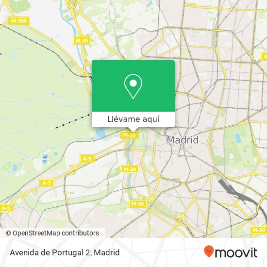 Mapa Avenida de Portugal 2