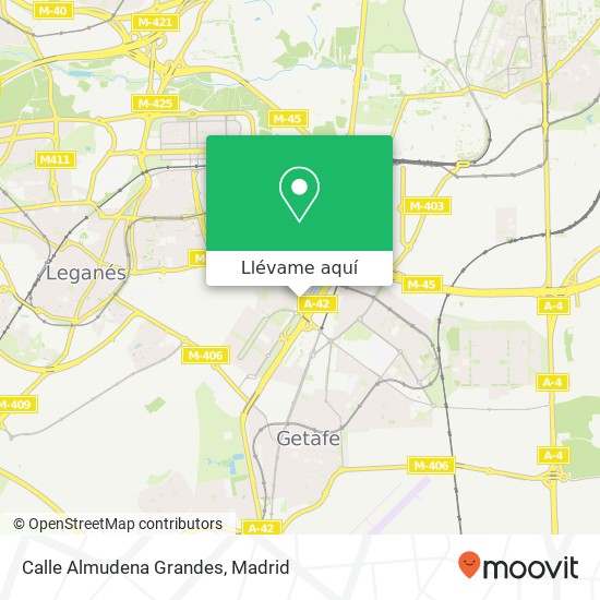 Mapa Calle Almudena Grandes