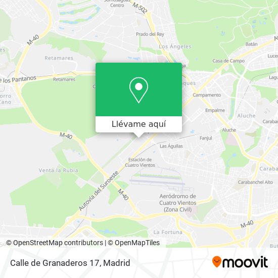 Mapa Calle de Granaderos 17