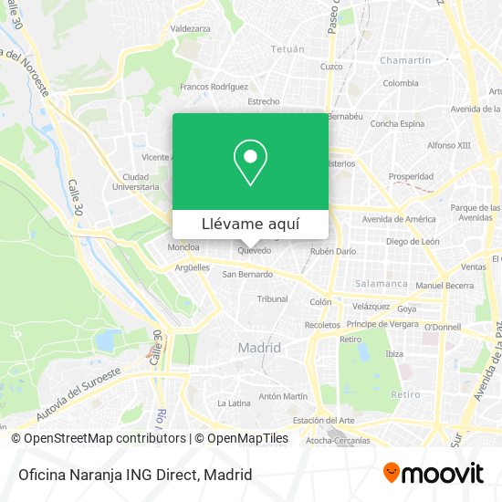 Mapa Oficina Naranja ING Direct