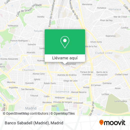 Mapa Banco Sabadell (Madrid)