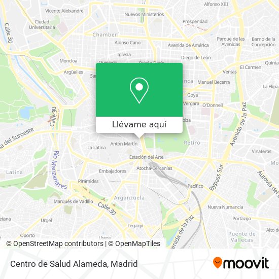 Mapa Centro de Salud Alameda