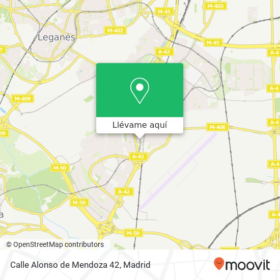 Mapa Calle Alonso de Mendoza 42
